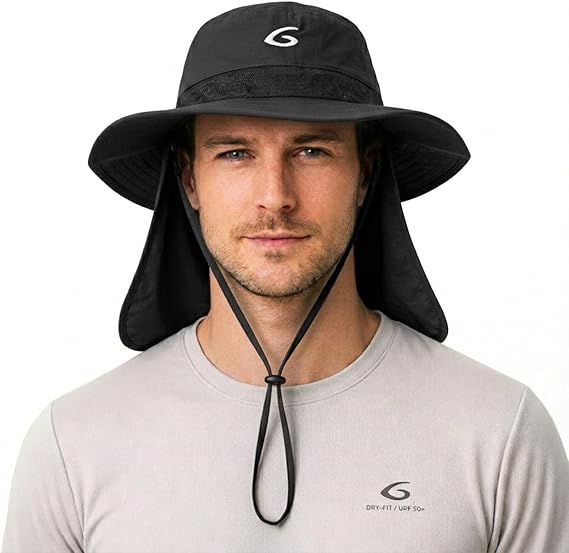UVCoolix™ Cooling Sun Hat with Neck Flap UPF 50+ – TOP-EX