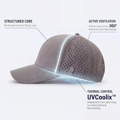 White American Flag Golf Cap UVCoolix™ Cooling Snapback