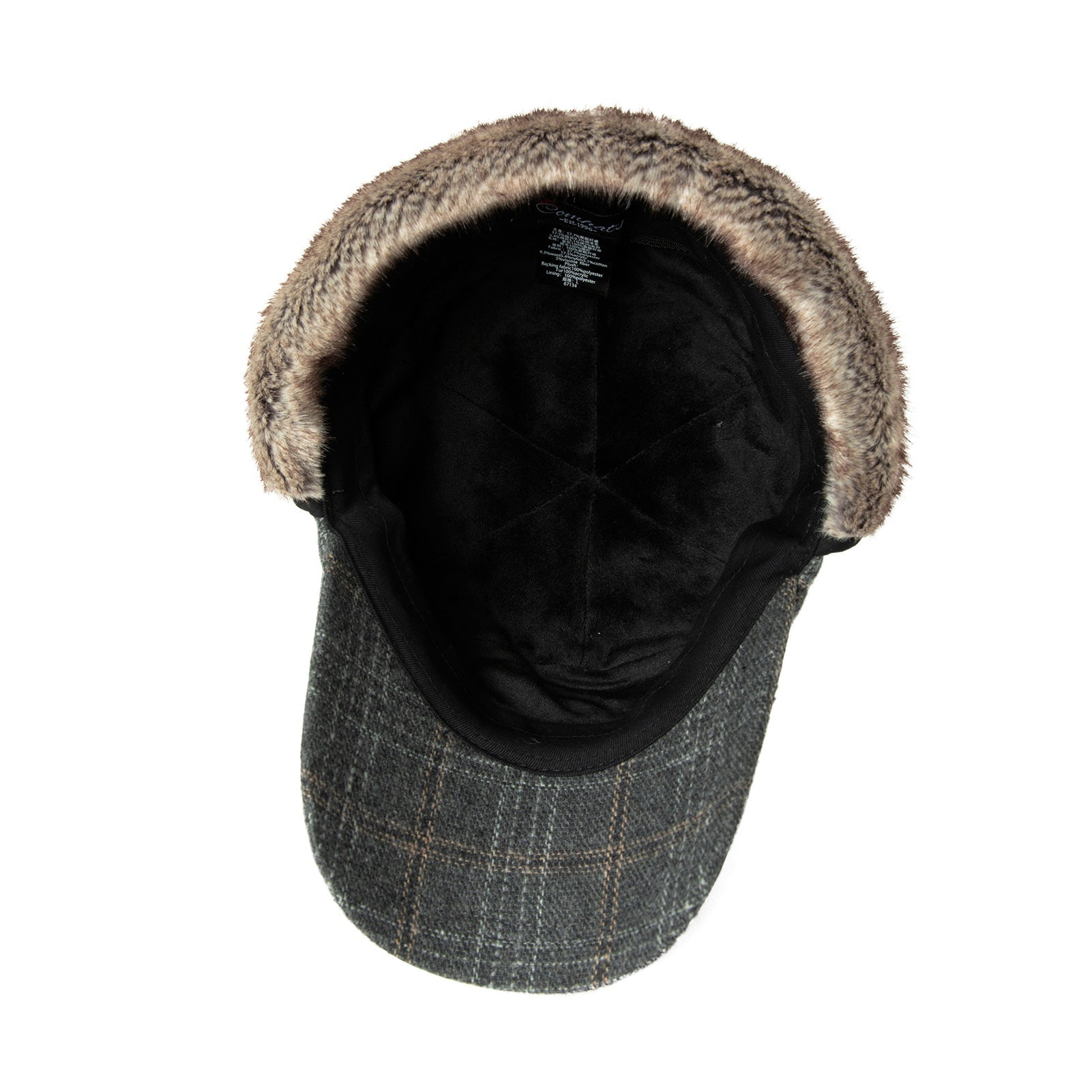 Comhats Wool Baseball Cap Men Fur Hunting Trapper Dad Hats Sports Earflap Unisex M L XL TOP-EX