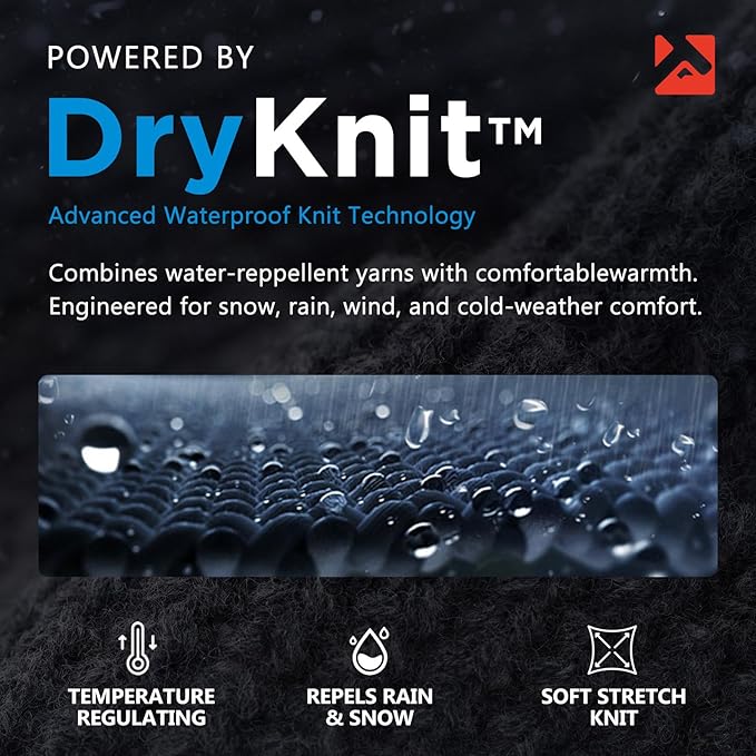 DryKnit™ x Polartec® | Waterproof Earflap Beanie Merino Wool