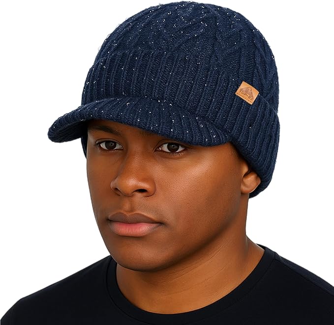 Beanie Hat Knitted Visor Hat Bob Marley Freedom Knit Beanie Visor - Main Image