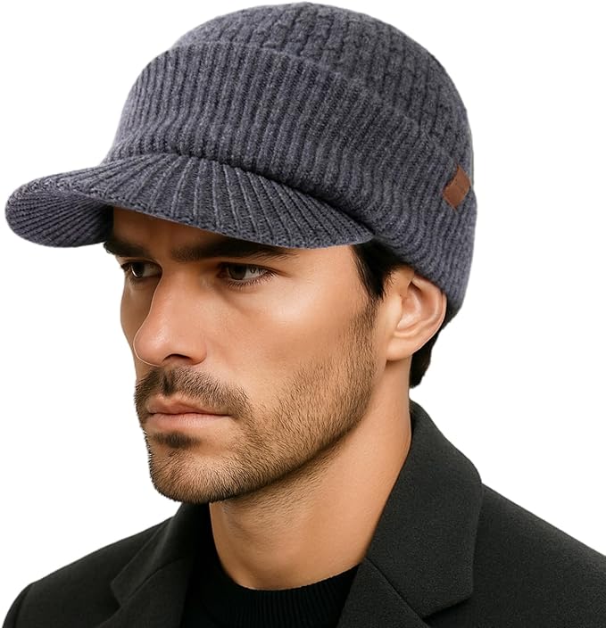 PolarWool™ 100% Merino Wool Beanie with Brim
