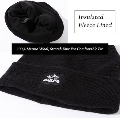 PolarWool™ Double-Layer 100% Merino Wool Beanie