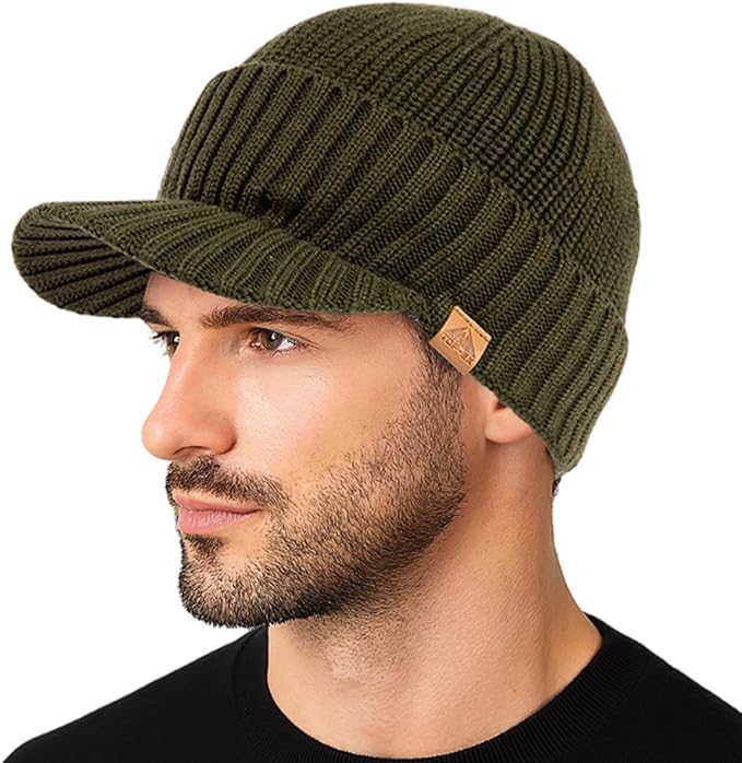 Cappello Invernale TOP-EX In Lana Merino Impermeabile – Paraorecchie Foderato Pile, Taglia XL/XXL