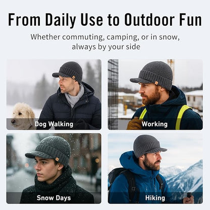 DryKnit™ Waterproof Merino Wool Beanie – Polartec® Fleece Lined Winter Hat