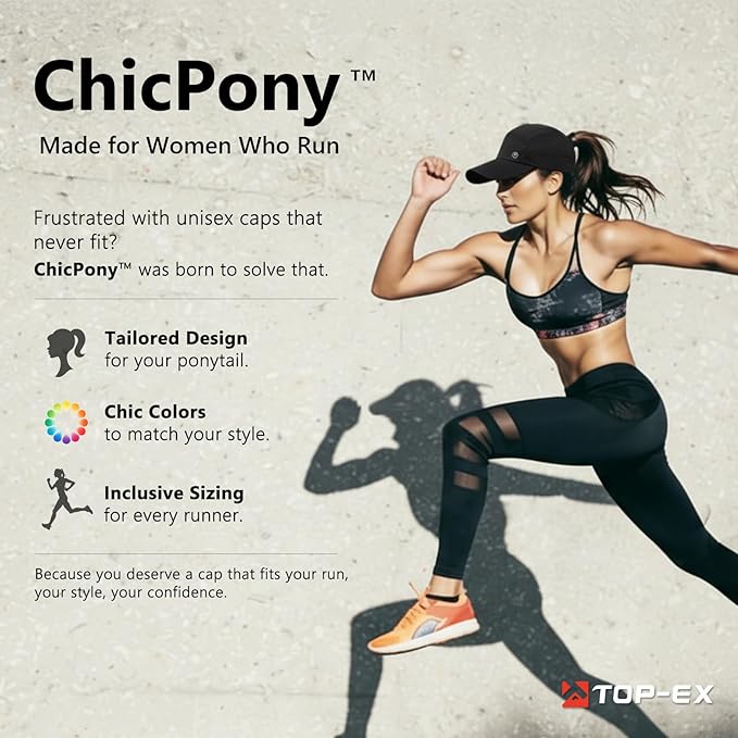 ChicPony™ Cooling Ponytail Running Cap
