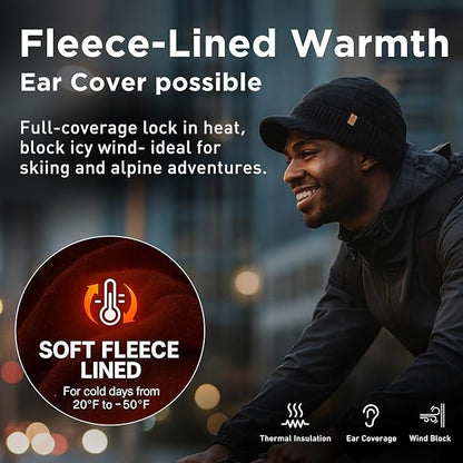 PolarWool™ 100% Merino Slouchy Beanie with Brim