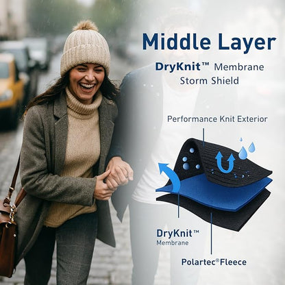 DryKnit™ Waterproof Pom Beanie – Fleece Lined Winter Hat