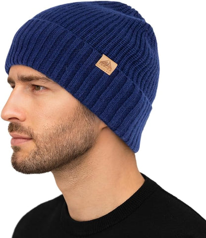 PolarWool™ 50% Merino Wool Fleece Lined Beanie Hat