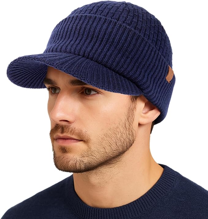 PolarWool™ 100% Merino Wool Beanie with Brim