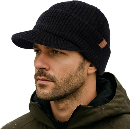 PolarWool™ 100% Merino Wool Beanie with Brim