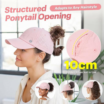 ChicPony™ Cooling Ponytail Sports Cap UPF 50+
