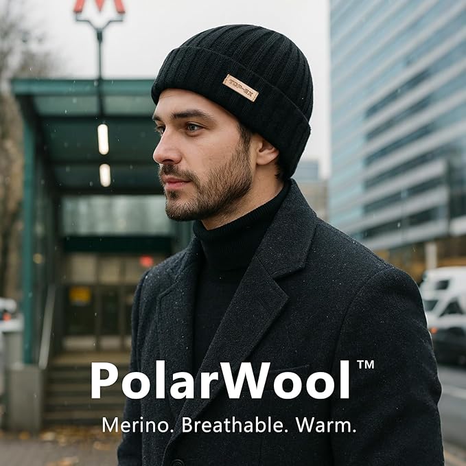 PolarWool™ 100% Merino Wool Fisherman Beanie