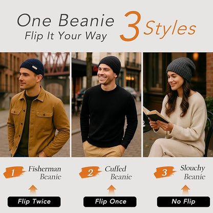 PolarWool™ 100% Merino Wool Fisherman Beanie