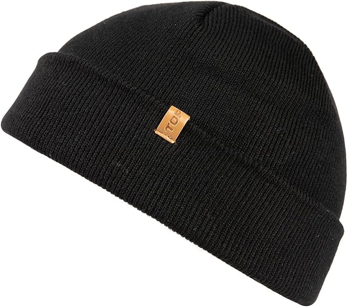 PolarWool™ Merino Wool Fisherman Beanie – Double Layer Knit Hat for Large Heads