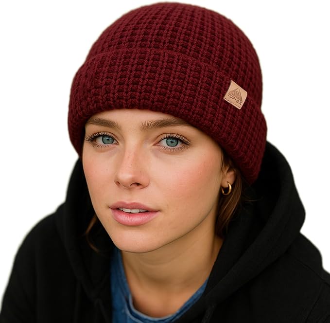 PolarWool™ Double-Layer Merino Waffle Fisherman Beanie
