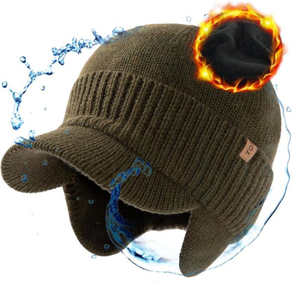 DryKnit™ x Polartec® | Waterproof Earflap Beanie Merino Wool