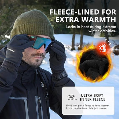 DryKnit™ x Polartec® Waterproof Merino Wool Beanie with Ear Flaps – Fleece Lined Winter Hat