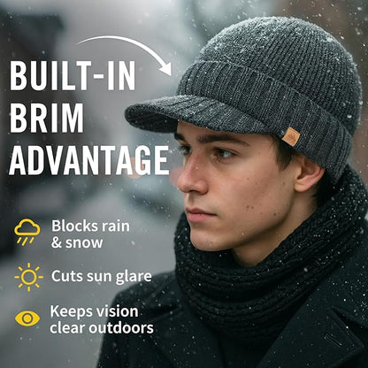 DryKnit™ Waterproof Merino Wool Beanie – Polartec® Fleece Lined Winter Hat