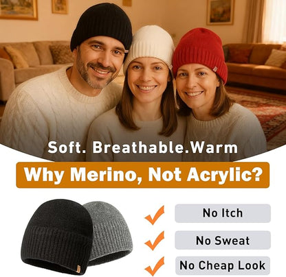 PolarWool™ Satin-Lined Merino Wool Beanie