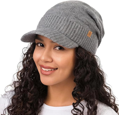 PolarWool™ 100% Merino Slouchy Beanie with Brim