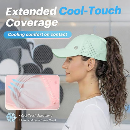 ChicPony™ Cooling Ponytail Sports Cap UPF 50+