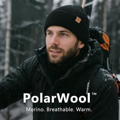 PolarWool™ Fleece-Lined Merino Wool Beanie