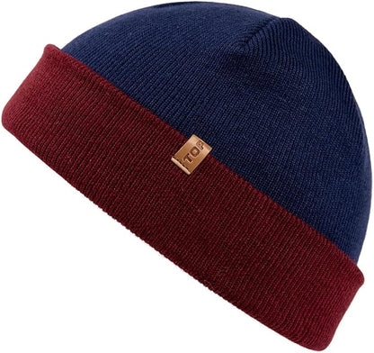 PolarWool™ Merino Wool Fisherman Beanie – Double Layer Knit Hat for Large Heads