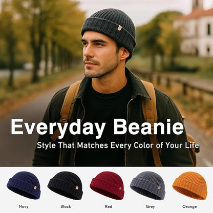 Liam Dockside Merino Wool Beanie – 100% Soft, Warm & Breathable Winter Cap