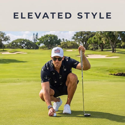White American Flag Golf Cap UVCoolix™ Cooling Snapback