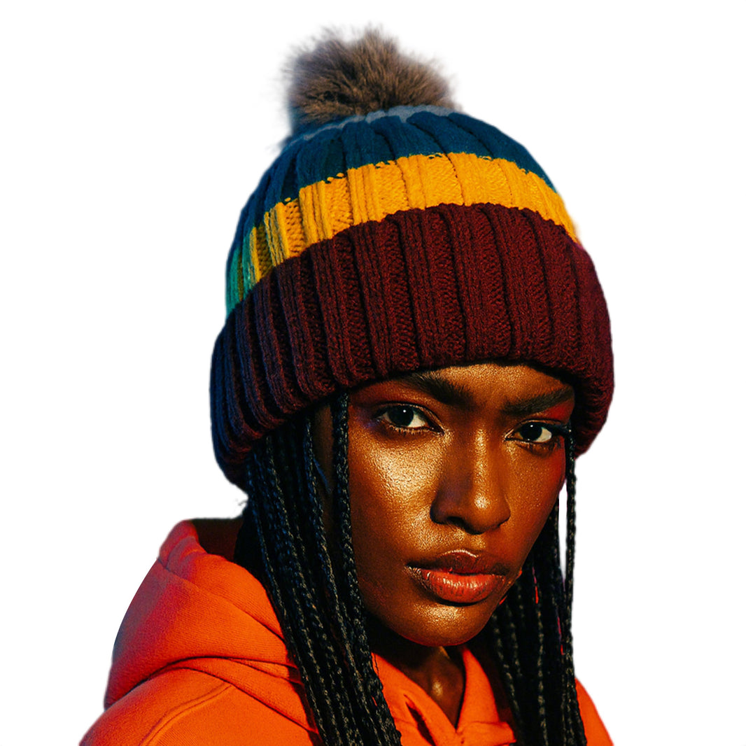 DryKnit™ Waterproof Pom Beanie – Fleece Lined Winter Hat