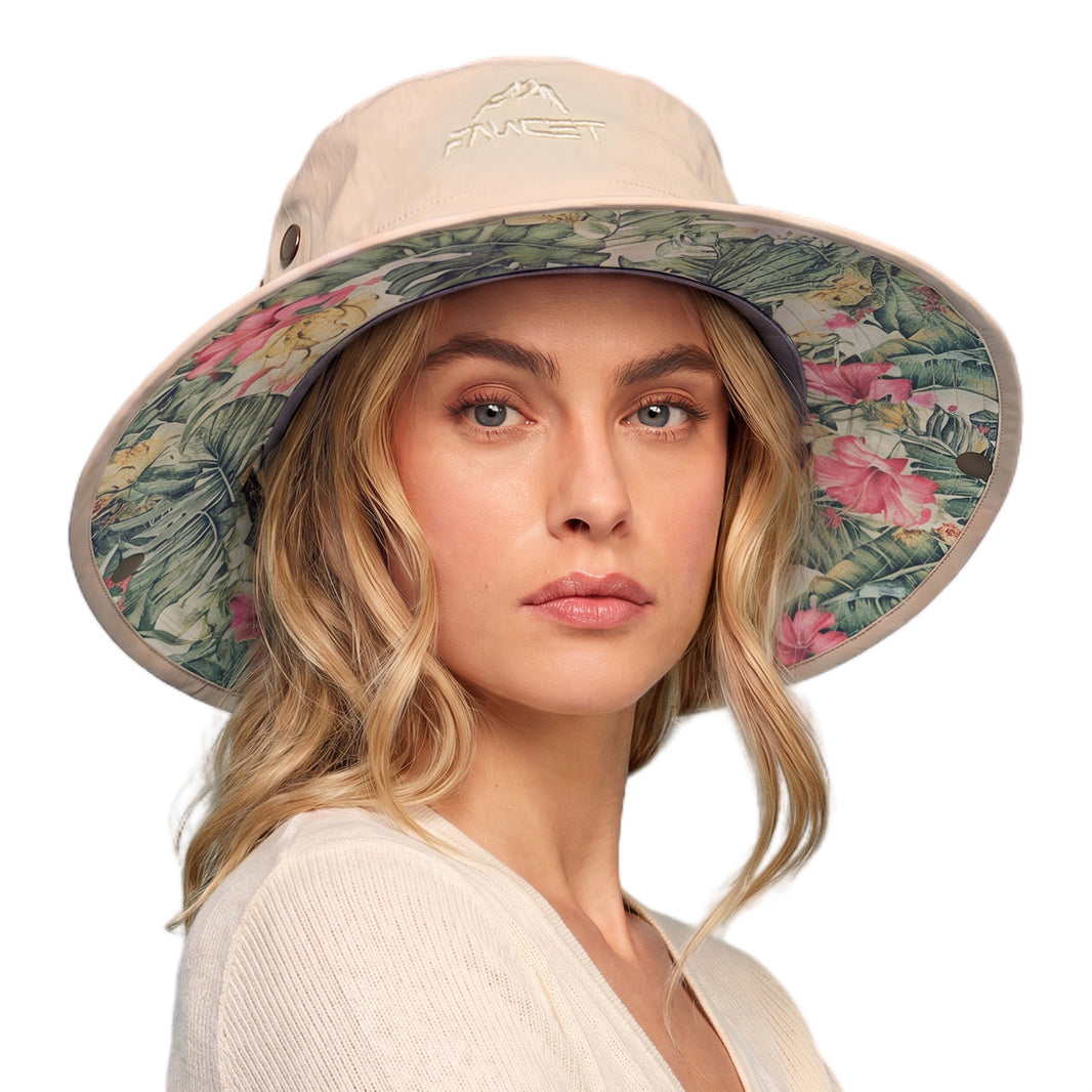 ChicPony™ UVCoolix Cooling Ponytail Bucket Sun Hat
