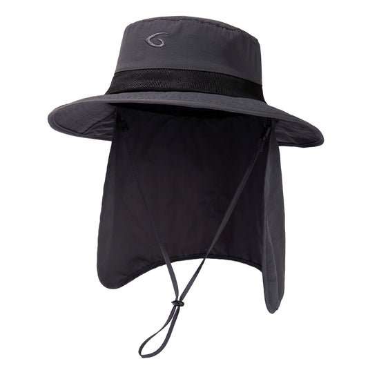 Oversized XL XXL Men's UV 50 Waterproof Packable Mesh Flap Sun Fishing Hat Bucket Bonnie Hiking