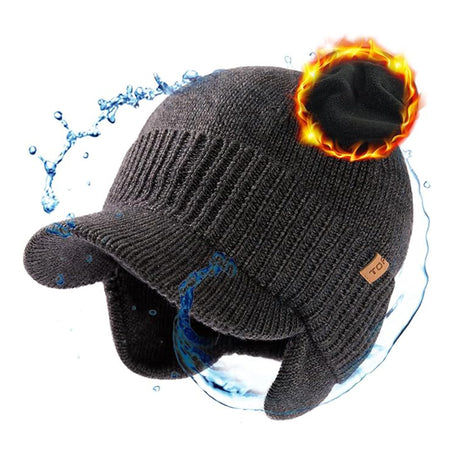 DryKnit™ x Polartec® | Waterproof Earflap Beanie Merino Wool