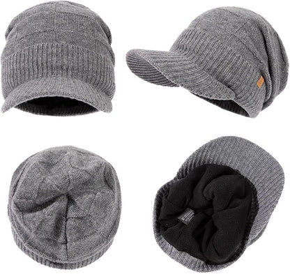 PolarWool™ 100% Merino Slouchy Beanie with Brim