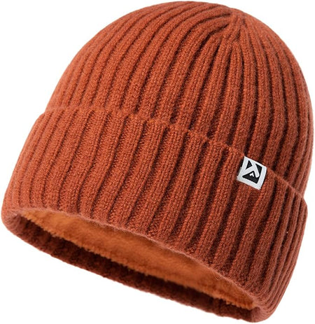 Lucas Cozy Merino Wool Beanie – Fleece Lined Warm Winter Hat for Large Heads