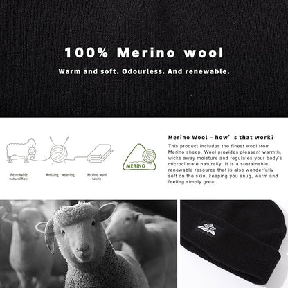 PolarWool™ Double-Layer 100% Merino Wool Beanie