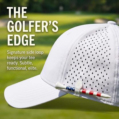 White American Flag Golf Cap UVCoolix™ Cooling Snapback