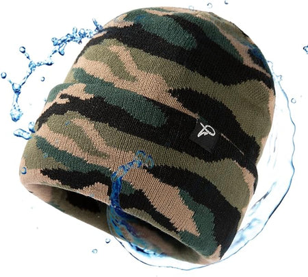 Noah WeatherGuard Waterproof Beanie – Fleece Lined Warm Winter Hat for Large Heads