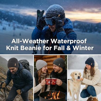 DryKnit™ Waterproof Fleece Lined Thermal Beanie Hat