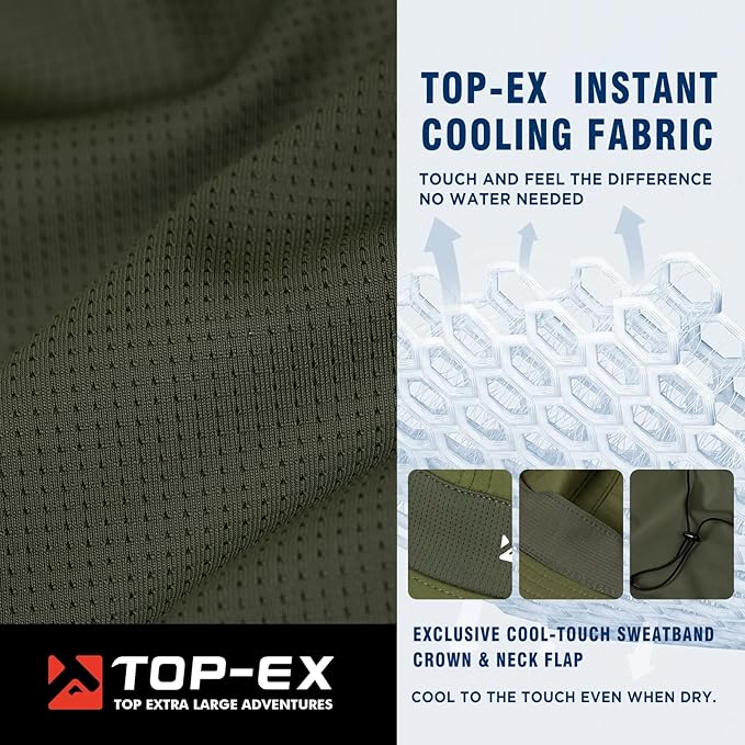 UvCoolix™ Sun Hat with Neck Flap UPF 50+ Wide Brim