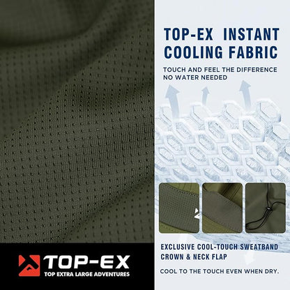 UvCoolix™ Sun Hat with Neck Flap UPF 50+ Wide Brim