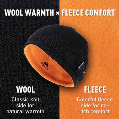 PolarWool™ Reversible Wool Beanie for Men & Women