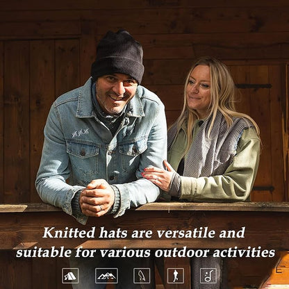 Noah WeatherGuard Waterproof Beanie – Fleece Lined Warm Winter Hat for Large Heads