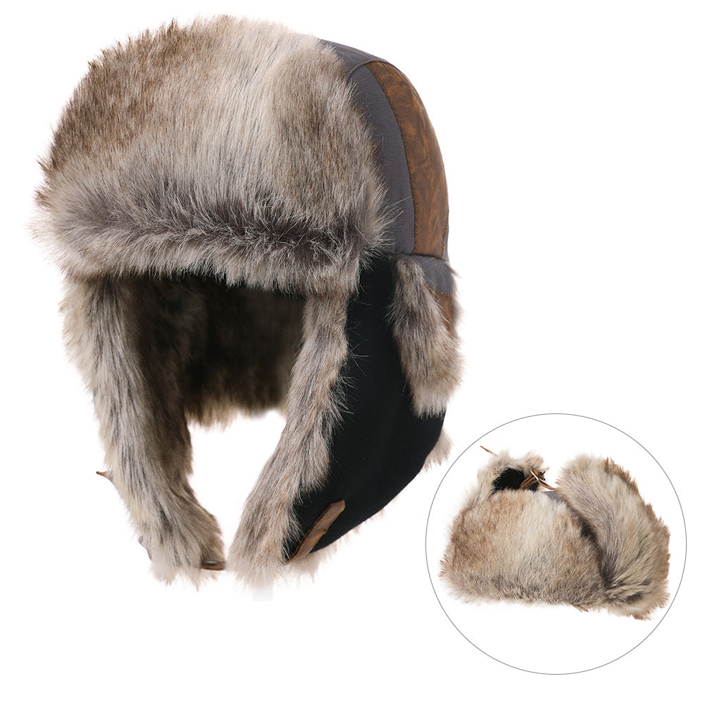 TOP-EX Mens Hunting Trapper Hats Winter Warm Earflap Ushanka Russian Hiking Skiing