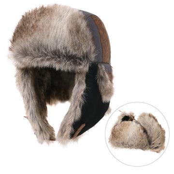 TOP-EX Mens Hunting Trapper Hats Winter Warm Earflap Ushanka Russian Hiking Skiing