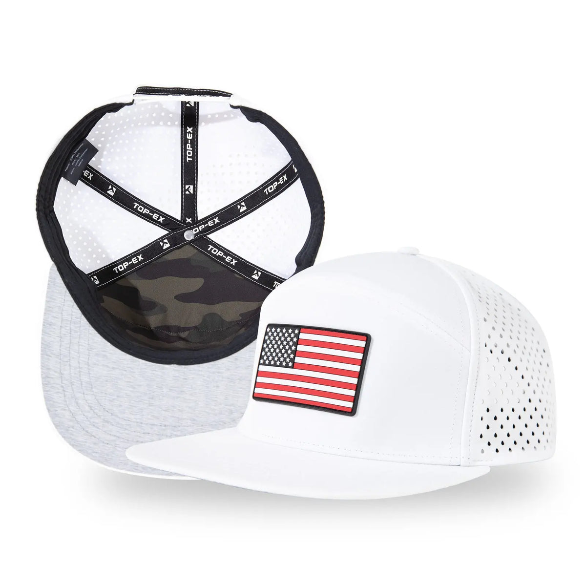 Golf Hat Polyester Flat Bill Women Unisex Adjustable Snapback Ventilated Amazon.com: Mizuno Tour Flat Snapback Hat | Unisex  main image 2