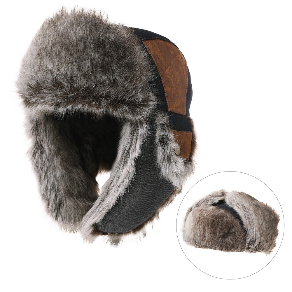 TOP-EX Mens Hunting Trapper Hats Winter Warm Earflap Ushanka Russian Hiking Skiing TOP-EX