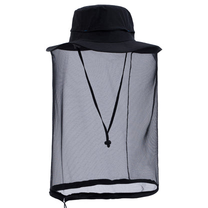 Mosquito Net Sun Hat UPF50+ Waterproof Wide Brim Bug Protection Hat