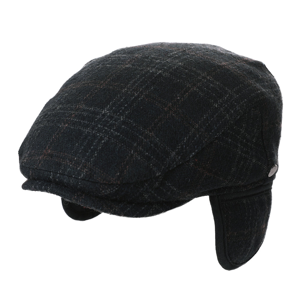 TOP-EX Mens Newsboy Flat Caps Wool Cap Earflap Hats TOP-EX